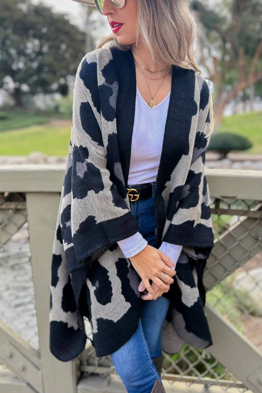Leopard Kimono Cardigan