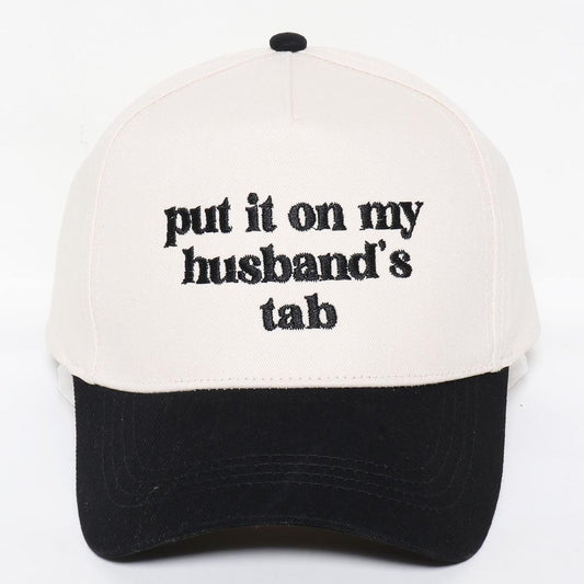 Husband's Tab Baseball Hat