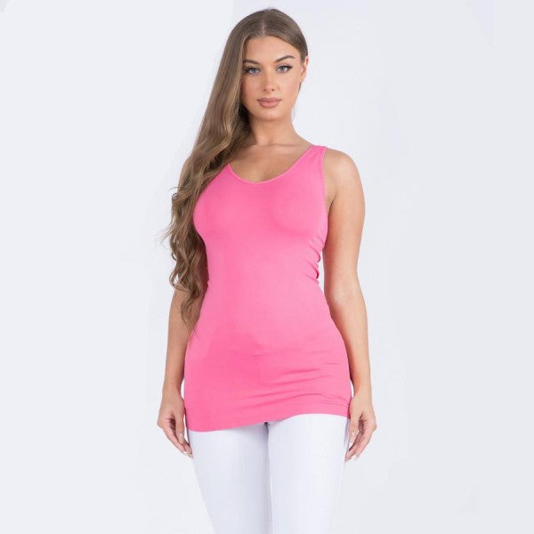 Reversible Neckline Seamless Tank Top