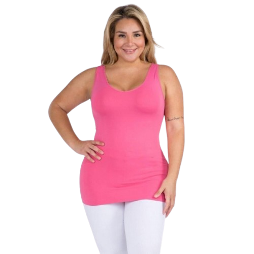 Reversible Neckline Seamless Tank Top