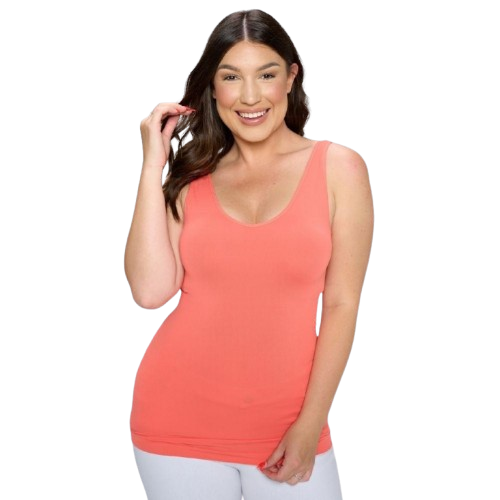 Reversible Neckline Seamless Tank Top