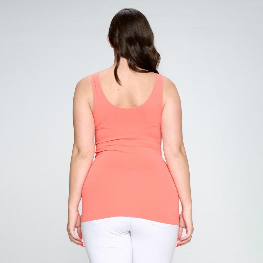 Reversible Neckline Seamless Tank Top