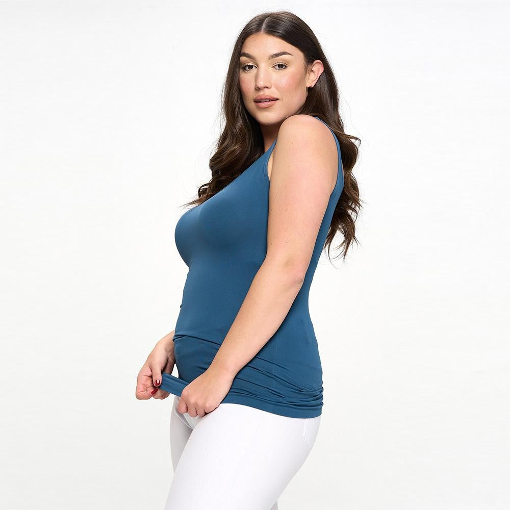 Reversible Neckline Seamless Tank Top