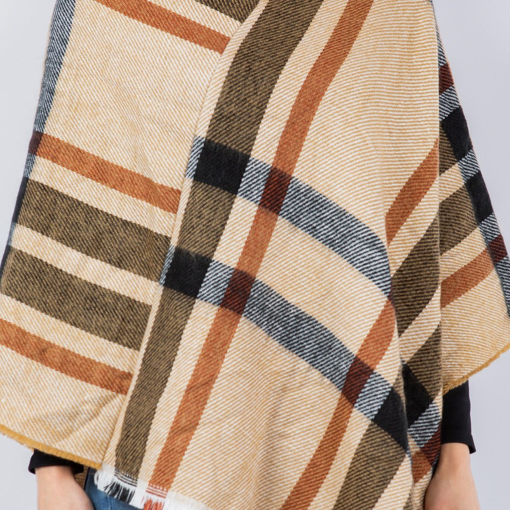 Plaid Poncho
