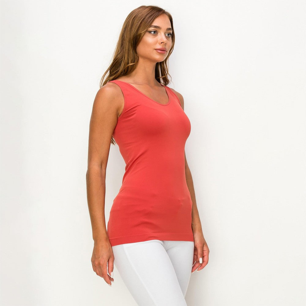 Reversible Neckline Seamless Tank Top