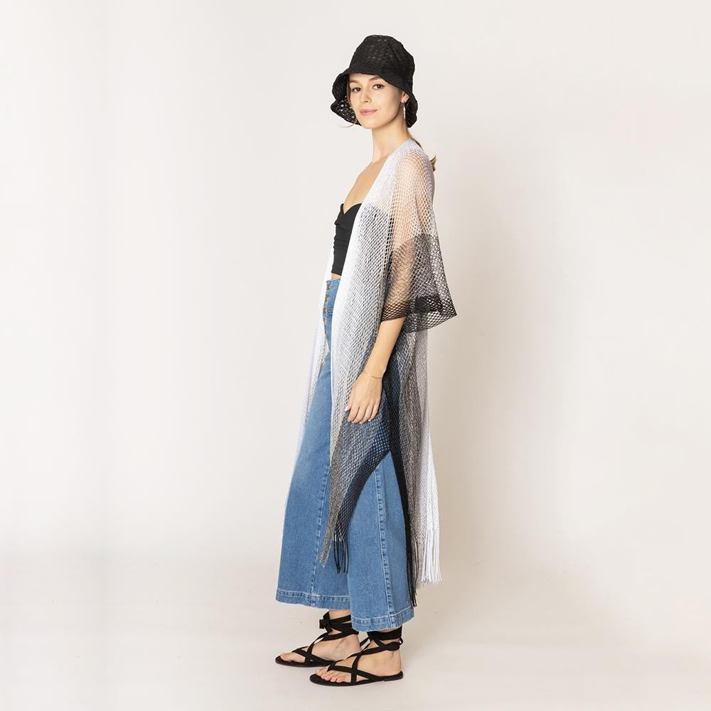 Striped Duster Kimono