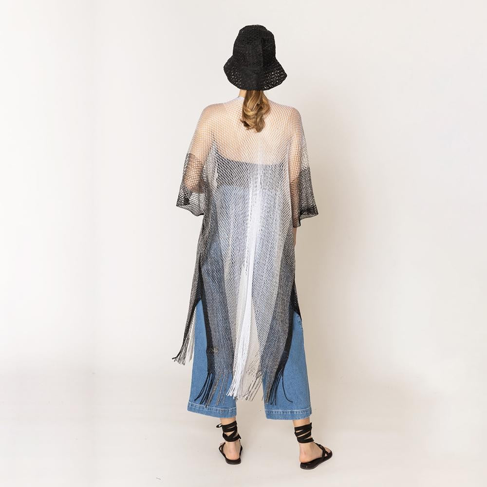 Striped Duster Kimono