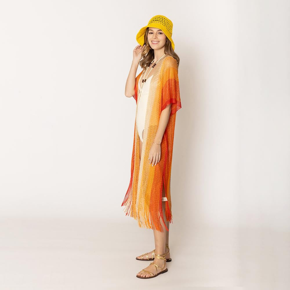 Striped Duster Kimono