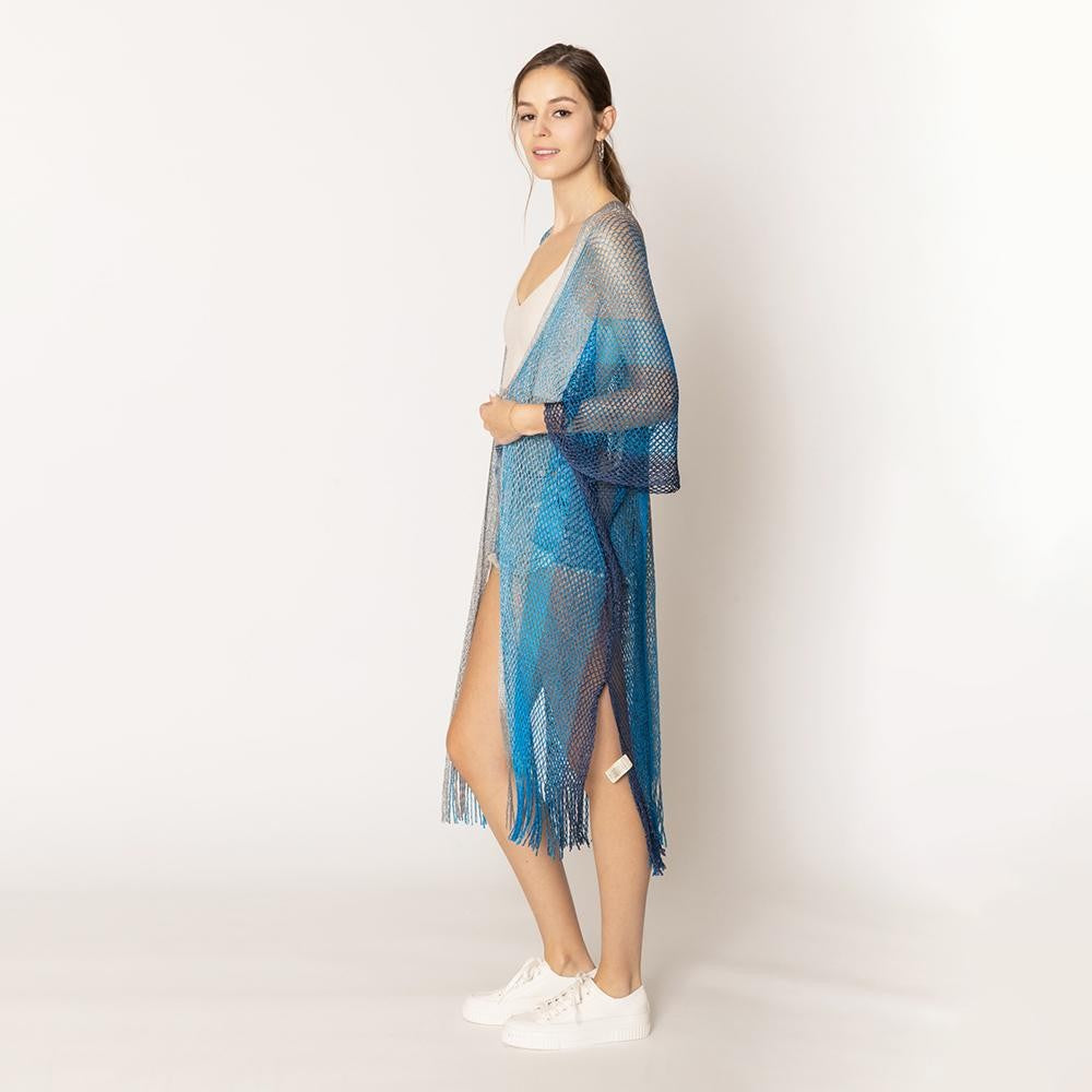 Striped Duster Kimono