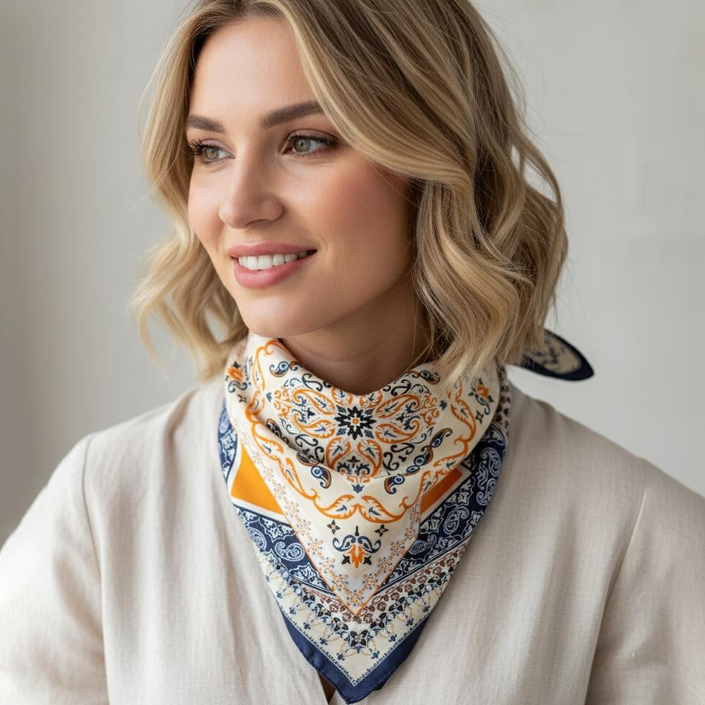 Square Silky Scarf