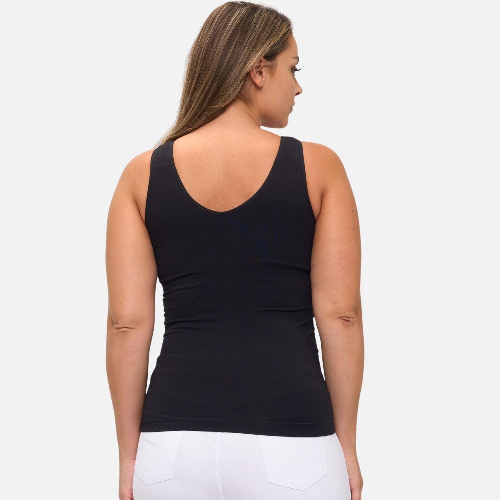 Reversible Seamless Tank Built In Bra