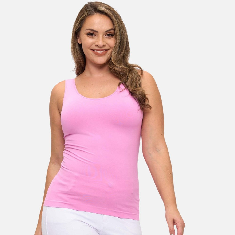 Reversible Seamless Tank Built In Bra