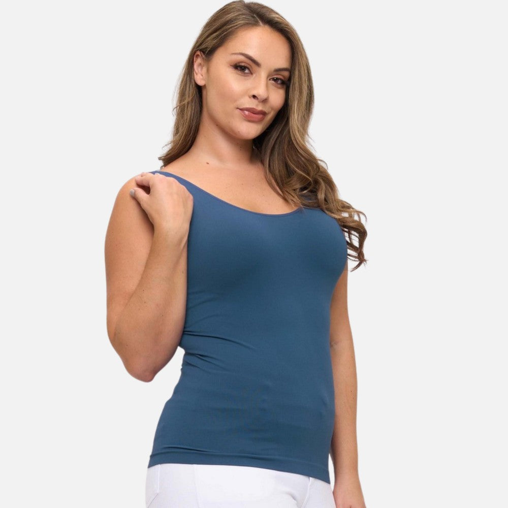 Reversible Seamless Tank Built In Bra