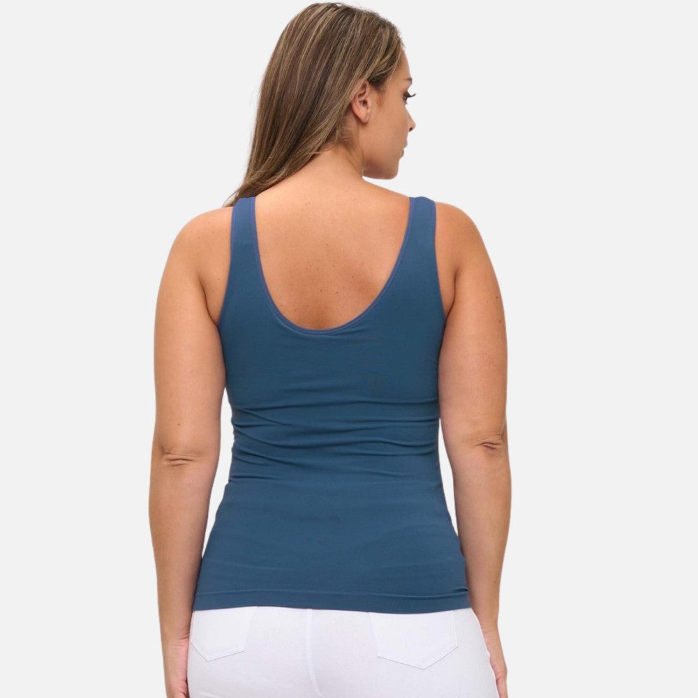 Reversible Seamless Tank Built In Bra