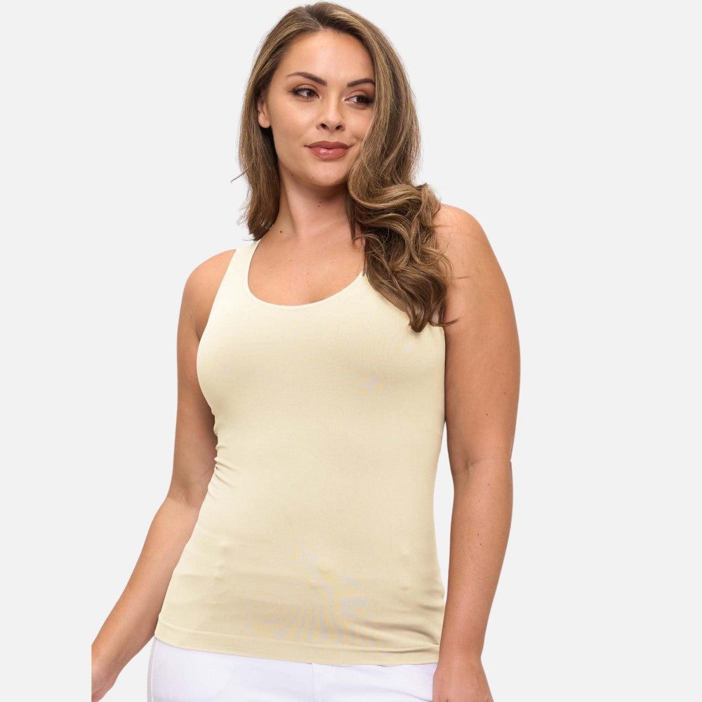 Reversible Seamless Tank Built In Bra