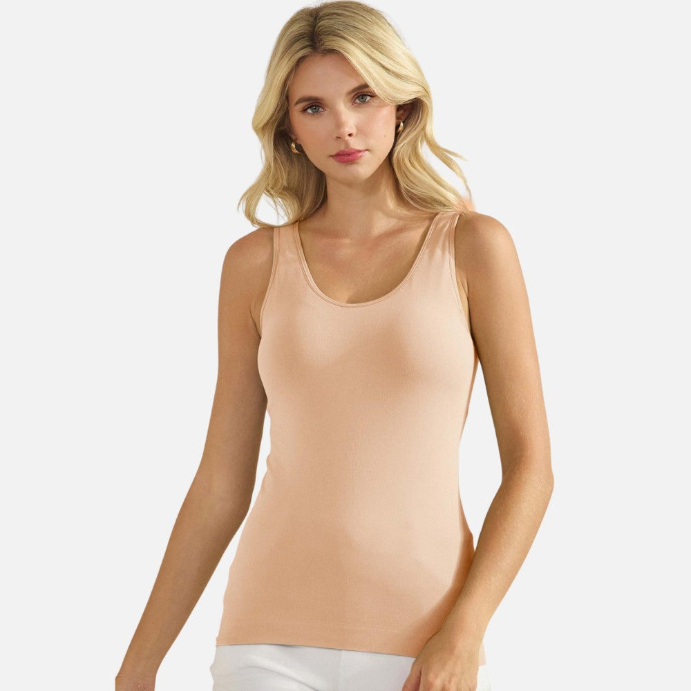 Reversible Seamless Tank Built In Bra
