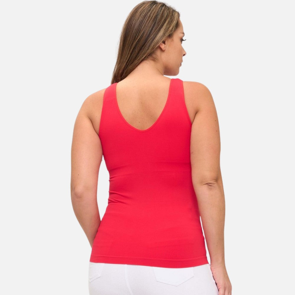 Reversible Seamless Tank Built In Bra