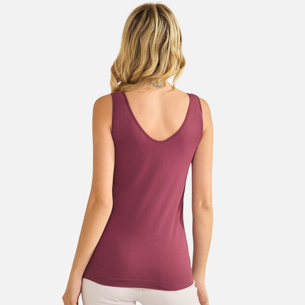 Reversible Seamless Tank Built In Bra