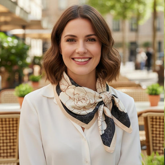 Floral Square Scarf