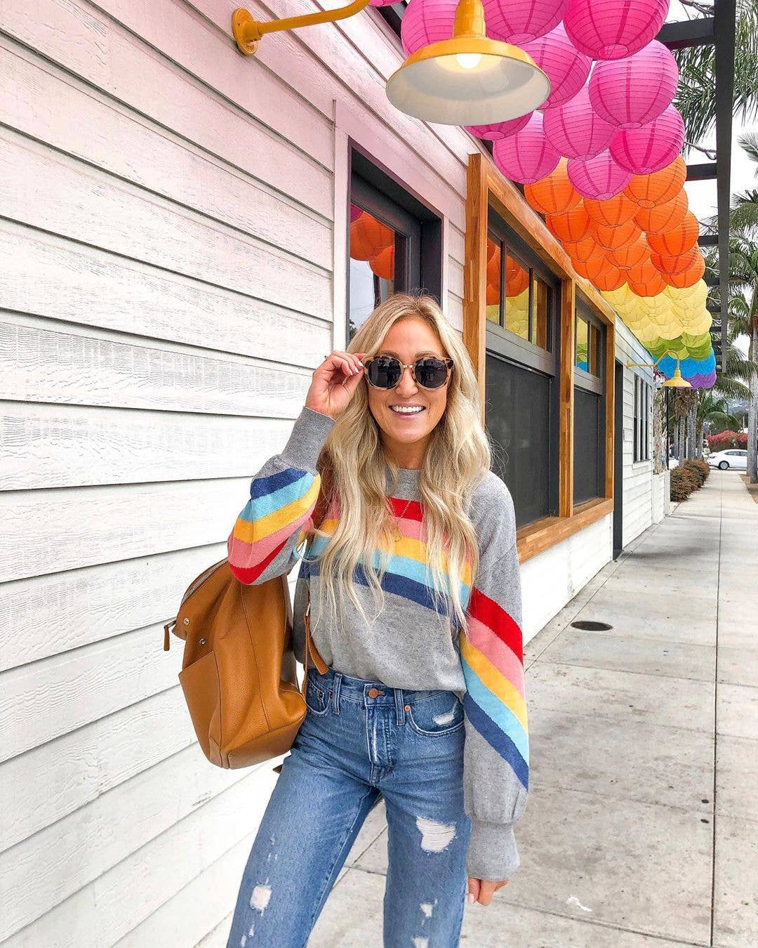 Rainbow Stripe Top