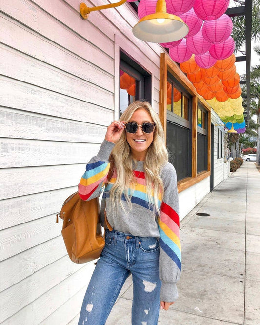 Rainbow Stripe Top