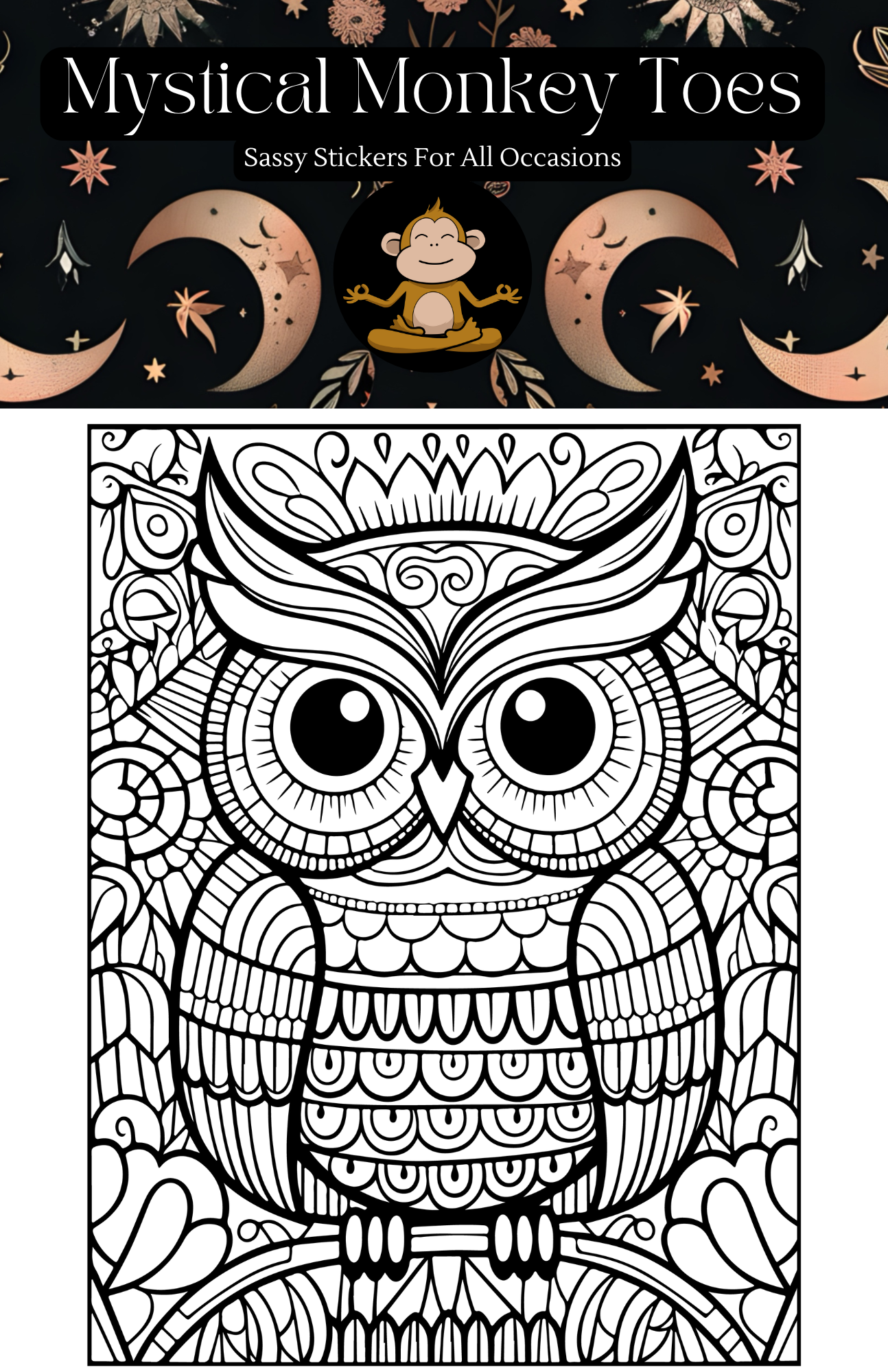 Adult Coloring Sheets Owl