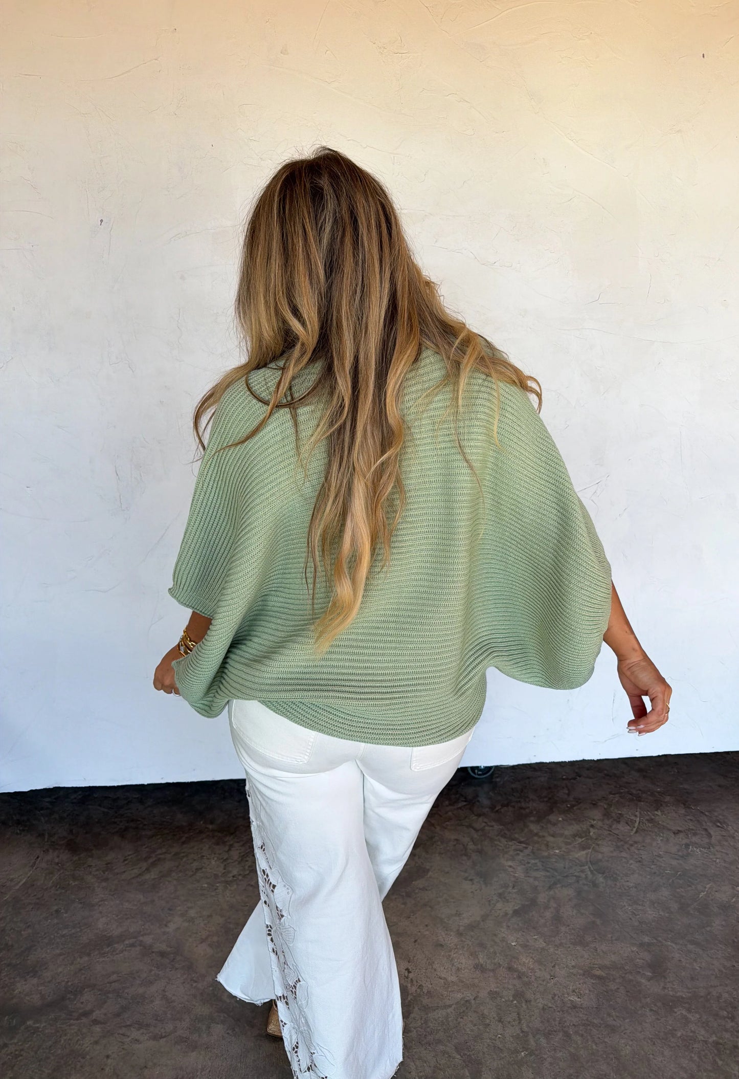 Bubble Poncho Sweater