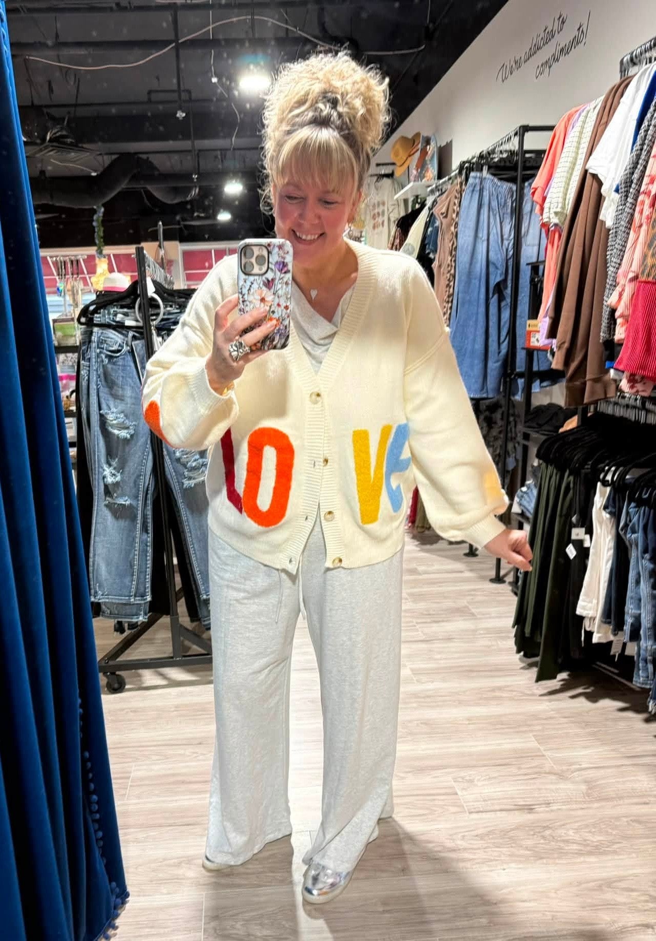 Hearts Oversized Cardigan