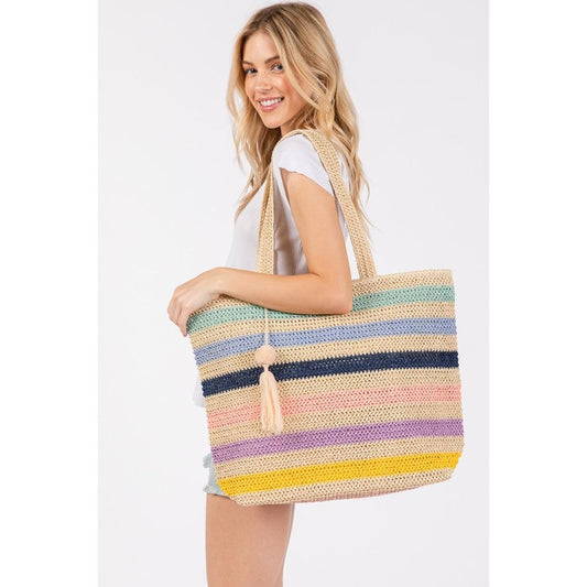 Rainbow Stripe Tote Bag