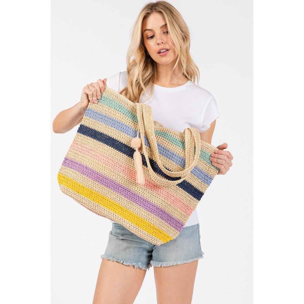 Rainbow Stripe Tote Bag