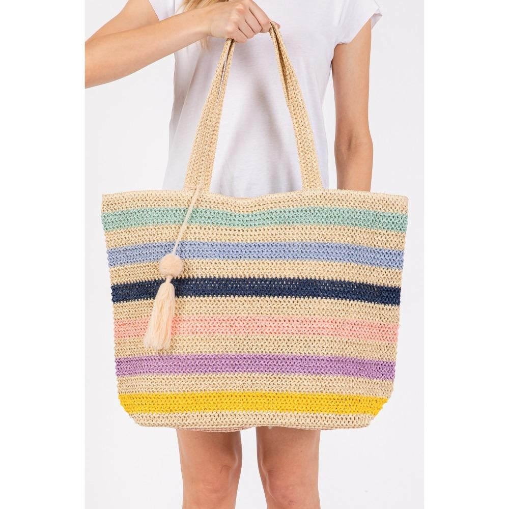 Rainbow Stripe Tote Bag
