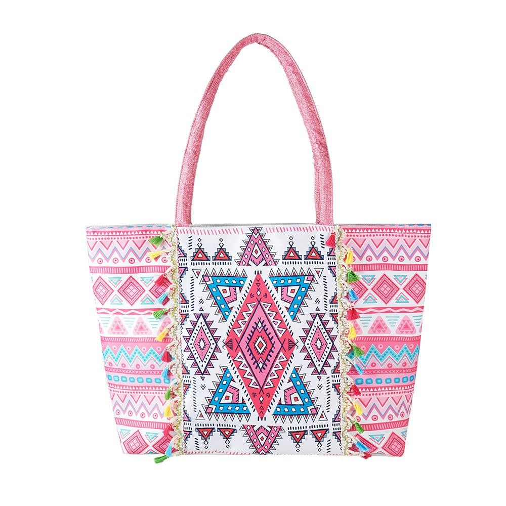 Neon Aztech Tote Bag