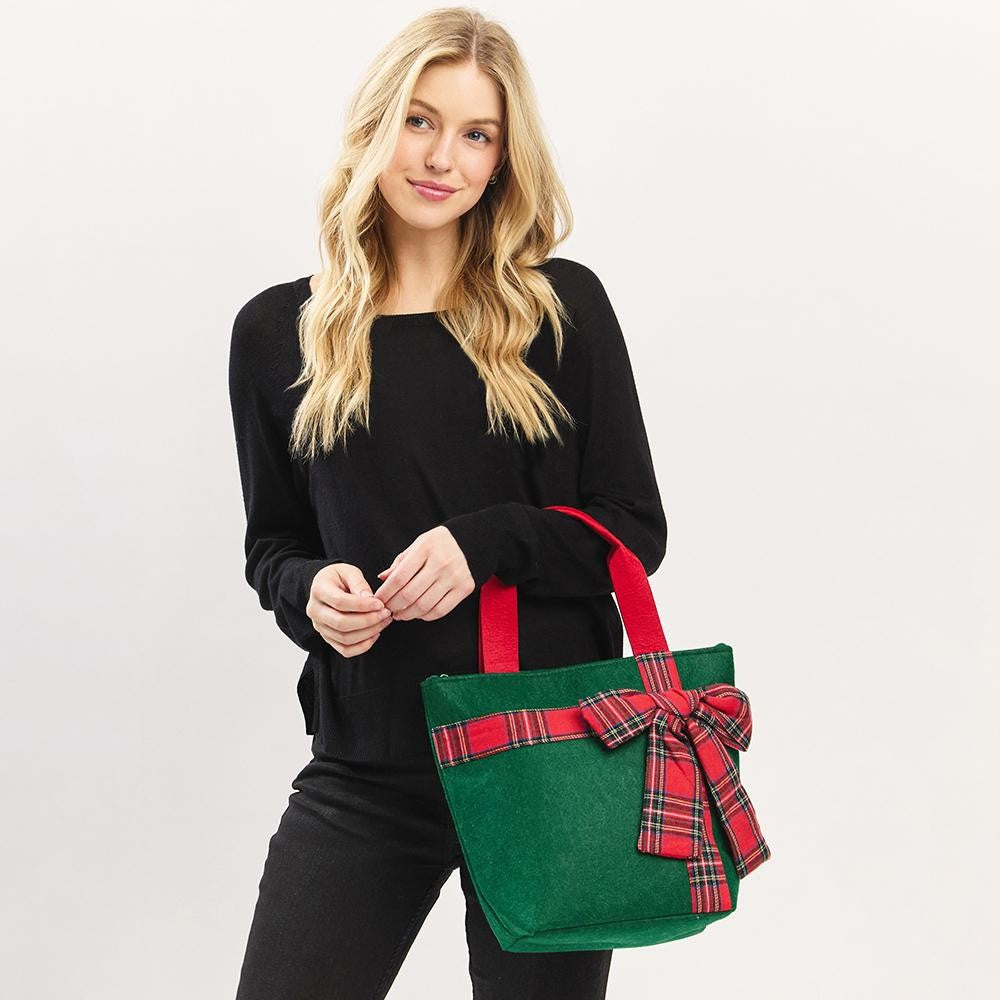 Felt Holiday Tote Bag