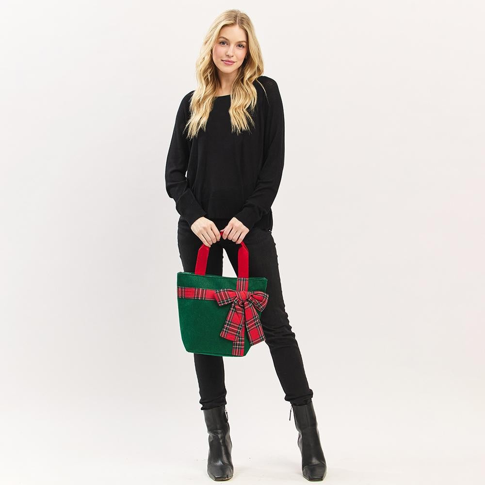 Felt Holiday Tote Bag