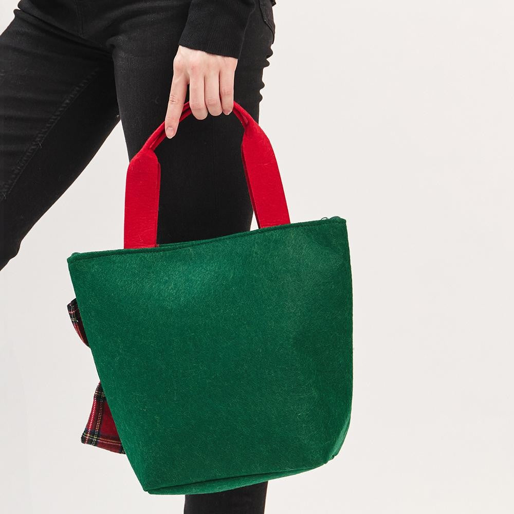 Felt Holiday Tote Bag