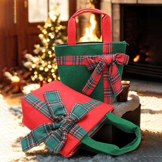 Felt Holiday Tote Bag