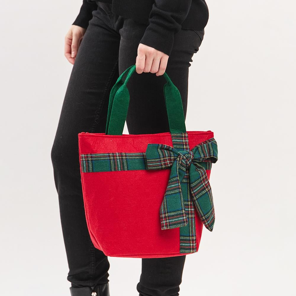Felt Holiday Tote Bag