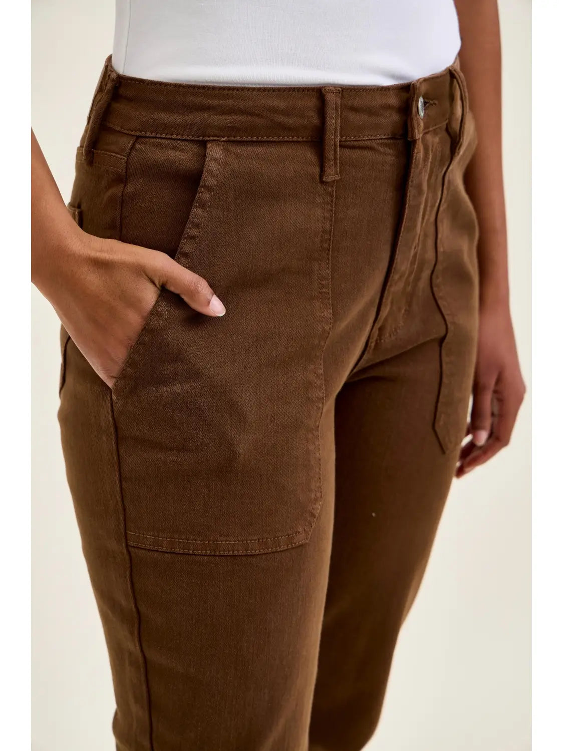 Judy Blue Aurora Pants Mahogony
