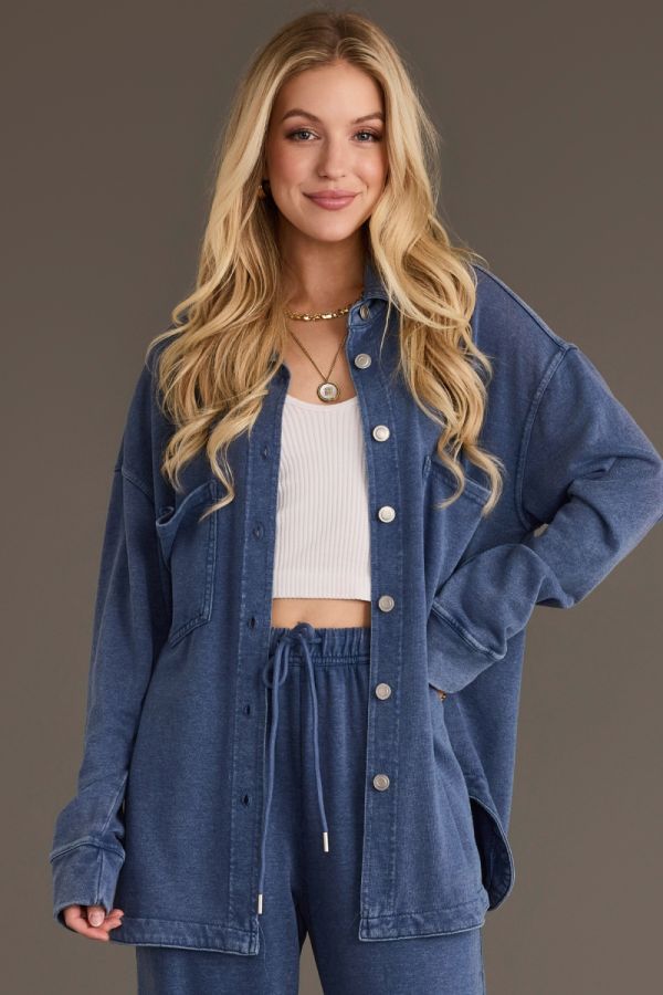 Soft Washed Button Up Top