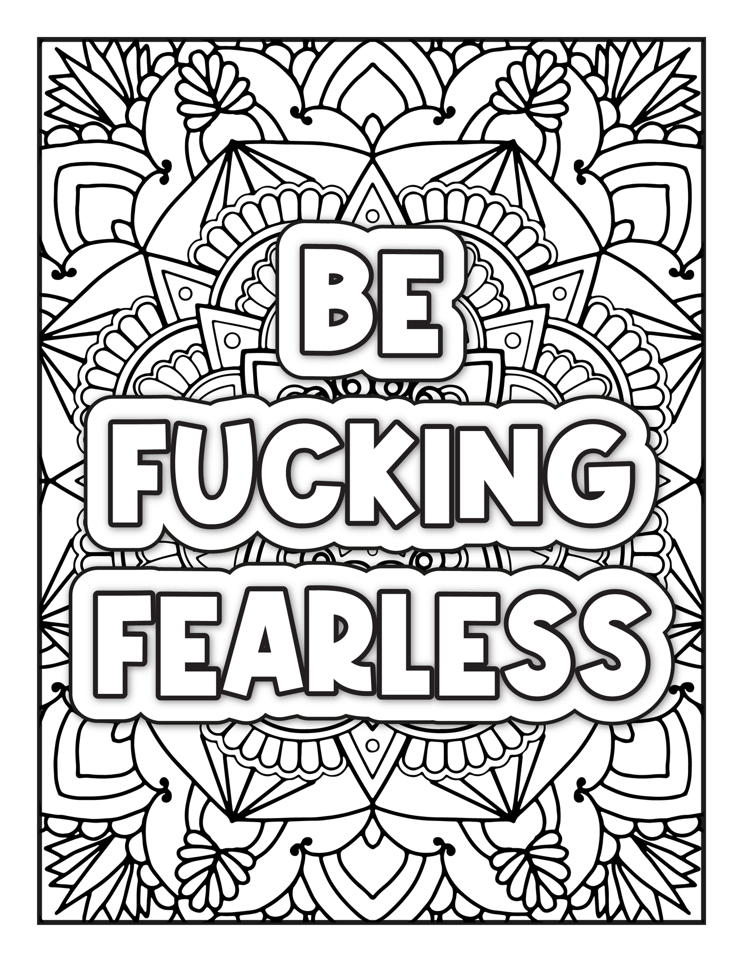 Be Fearless Coloring Sheets