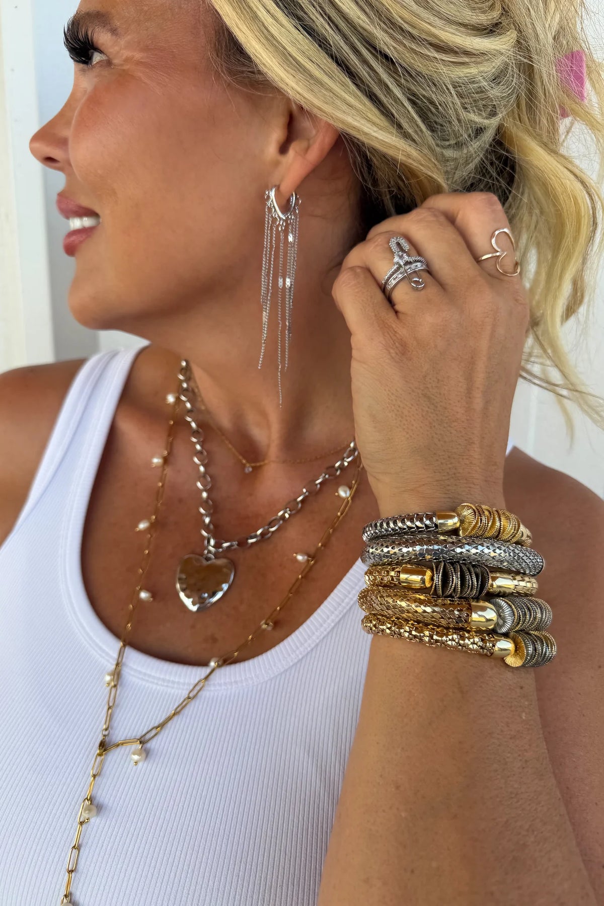 Fringe Hoop Earring