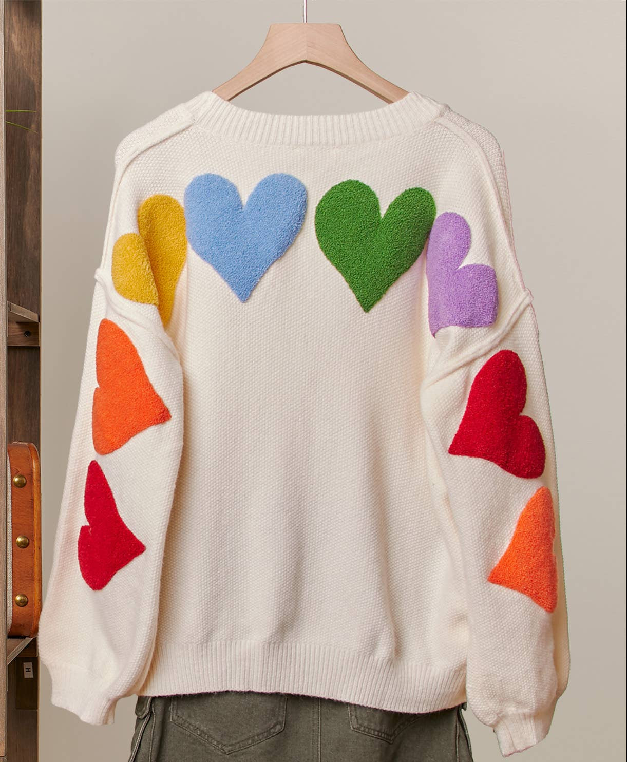 Hearts Oversized Cardigan