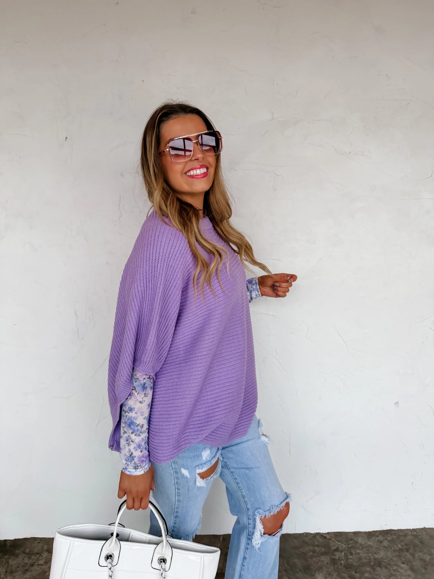 Bubble Poncho Sweater