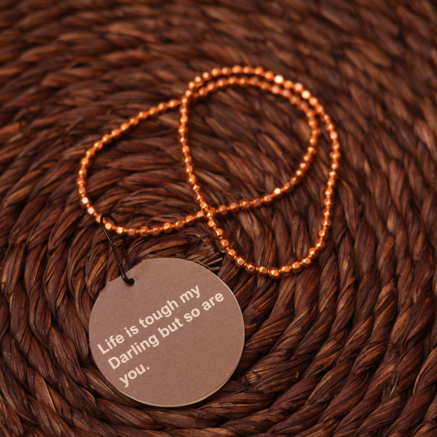 Genuine Solid Copper Bead Bracelet