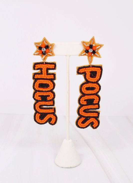 Hocus Pocus Beaded Earrings