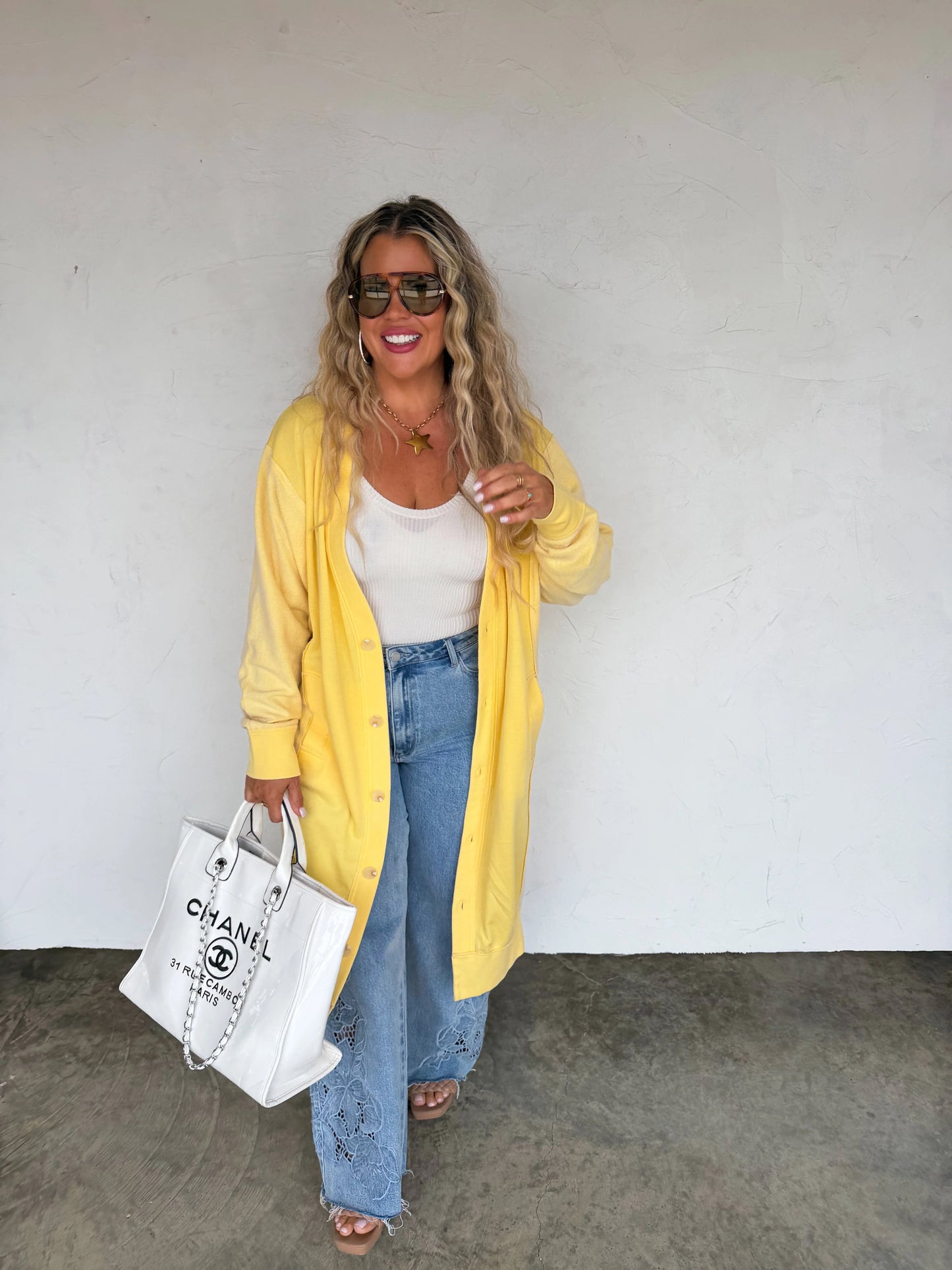 Sweatshirt Cardigan Duster