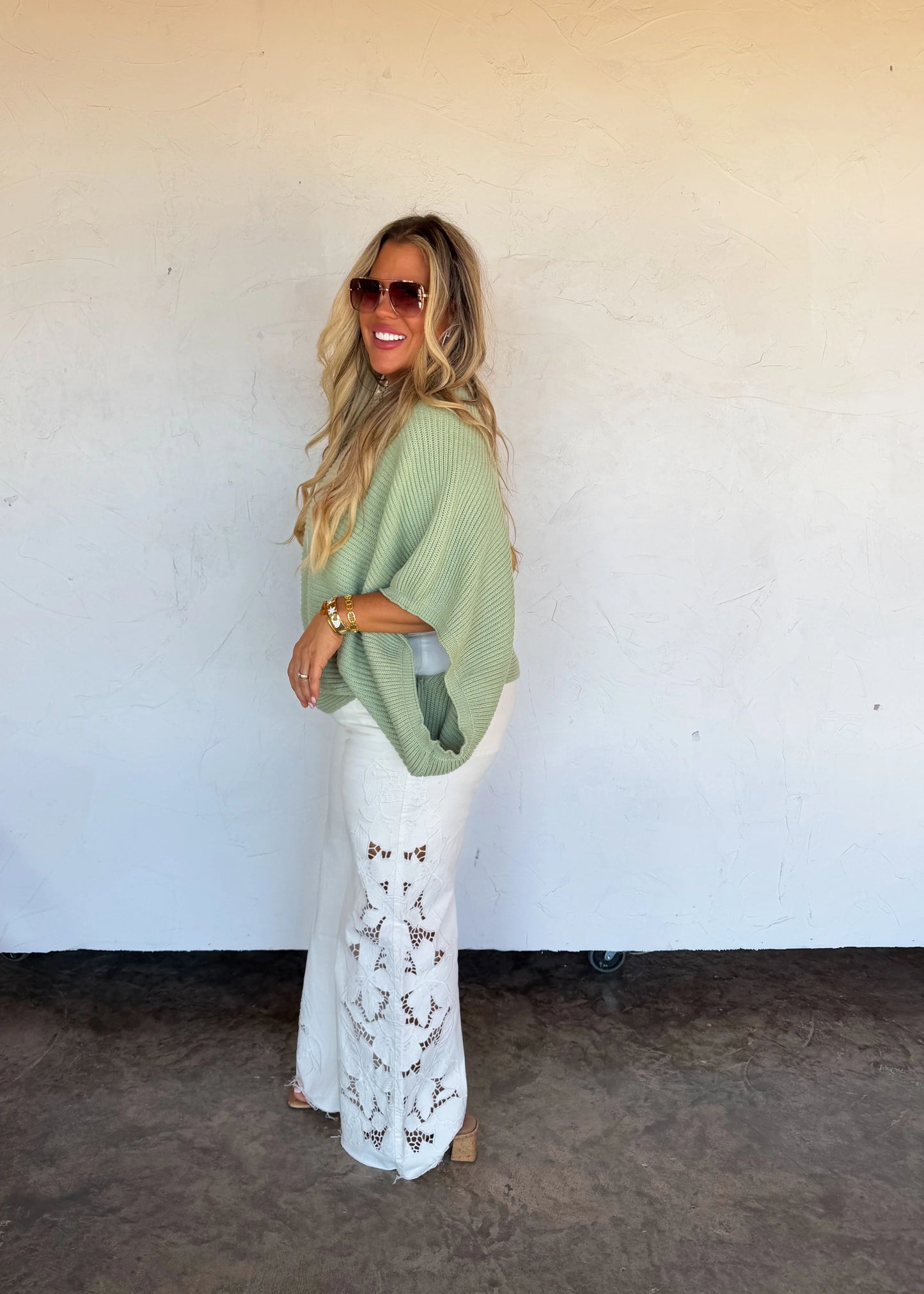 Bubble Poncho Sweater