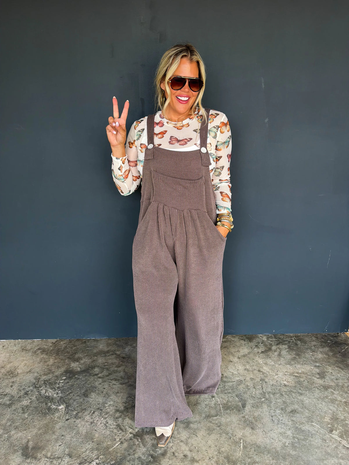 Comfy Knit Overalls