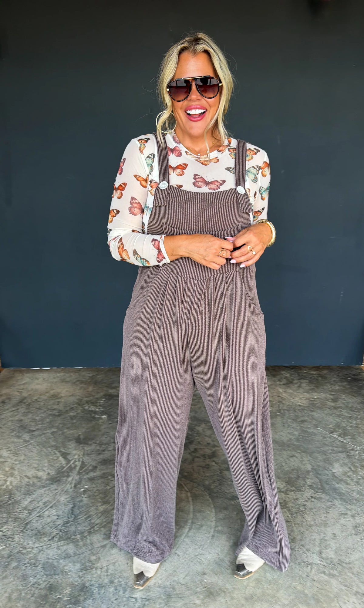 Comfy Knit Overalls