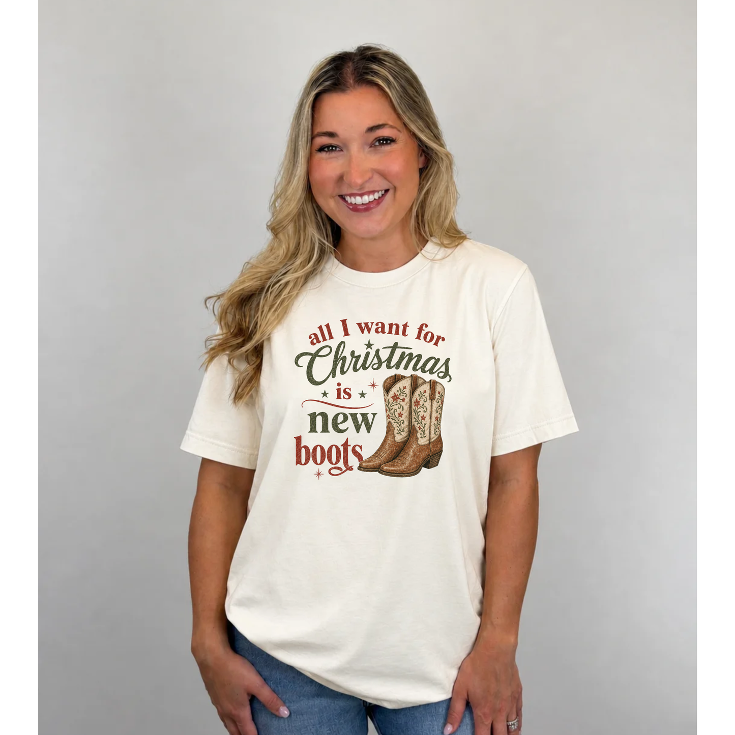 *Christmas Boots Tee